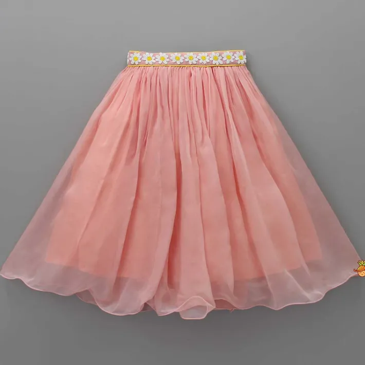 New Floral Embroidered Stylish Back Pink Top And Lehenga Ethnic Wear | Lehengas & Ghagras