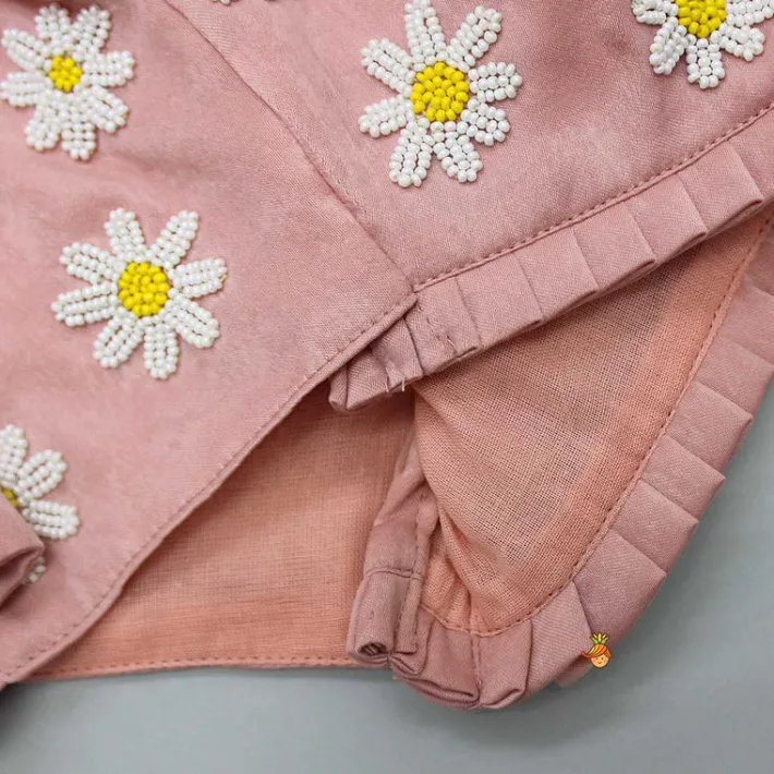 New Floral Embroidered Stylish Back Pink Top And Lehenga Ethnic Wear | Lehengas & Ghagras