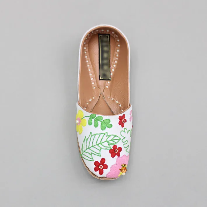 Sale Floral Multicolour Embroidered Jutti BOY Shoes | Shoes