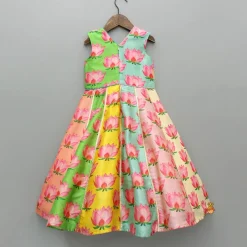 Sale Floral Multicoloured Flared Kurti With Matching Hairband Ethnic Wear | Kurtis & Jumpsuits