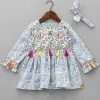Outlet Floral Printed Dress With Headband Dresses & Sets | Dresses