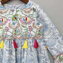 Outlet Floral Printed Dress With Headband Dresses & Sets | Dresses