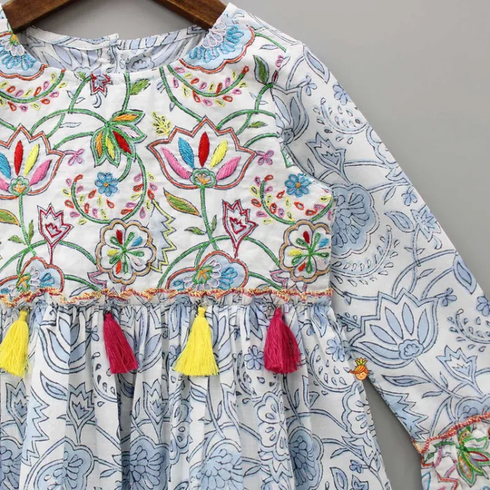 Outlet Floral Printed Dress With Headband Dresses & Sets | Dresses