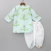 Discount Floral Printed Green Kurta With Dhoti BOY Indian Ethnic Wear | Ethnic Sets