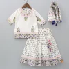 Online Floral Printed Kurti With Lehenga And Dupatta Twinning Sets | Ethnic Wear