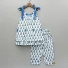 Best Floral Printed Layered Tie Up Kurti And Pant Twinning Sets | Ethnic Wear