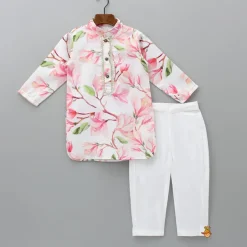 New Floral Printed Multicolour Kurta And Pyjama BOY Indian Ethnic Wear | Ethnic Sets