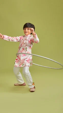 New Floral Printed Multicolour Kurta And Pyjama BOY Indian Ethnic Wear | Ethnic Sets