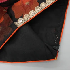 Fashion Floral Printed Organza One Shoulder Top And Lehenga Ethnic Wear | Lehengas & Ghagras