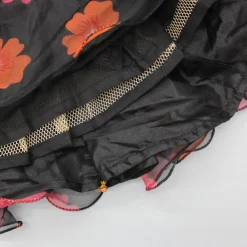 Fashion Floral Printed Organza One Shoulder Top And Lehenga Ethnic Wear | Lehengas & Ghagras