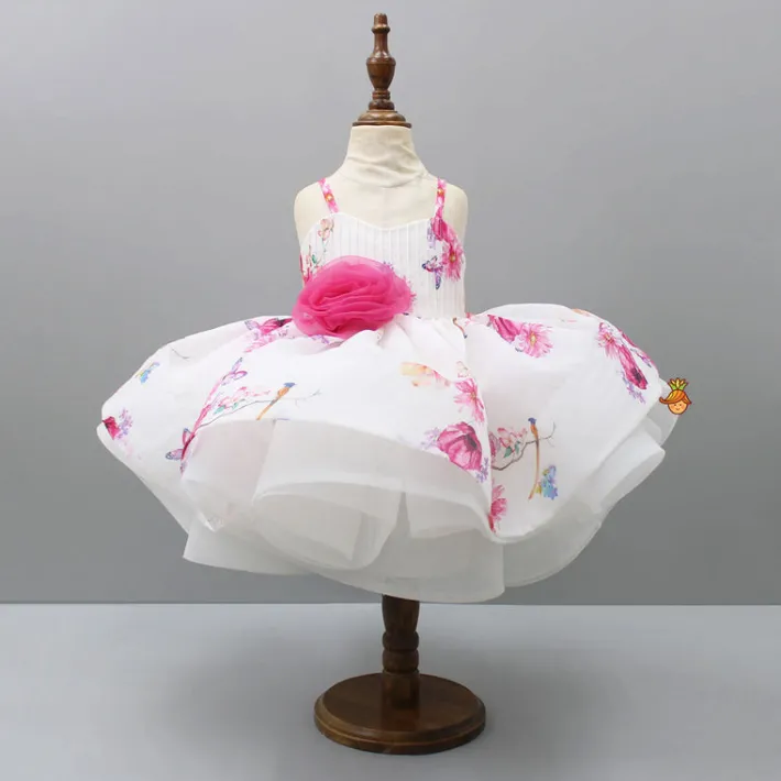 Hot Floral Printed Pintuck Strappy Dress Dresses & Sets | Dresses