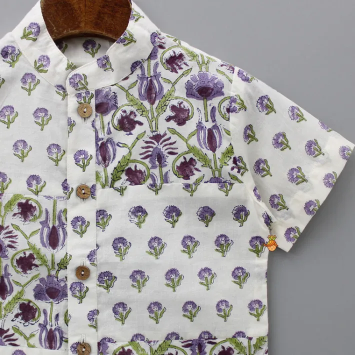 New Floral Printed Shirt BOY Twinning Sets | Shirts & Tees