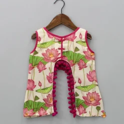 New Floral Printed Stylish Cut Out Top And Palazzo Ethnic Wear | Palazzos & Shararas