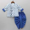 Fashion Floral Printed Stylish Kurta And Dhoti BOY Indian Ethnic Wear | Ethnic Sets
