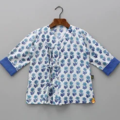 Fashion Floral Printed Stylish Kurta And Dhoti BOY Indian Ethnic Wear | Ethnic Sets