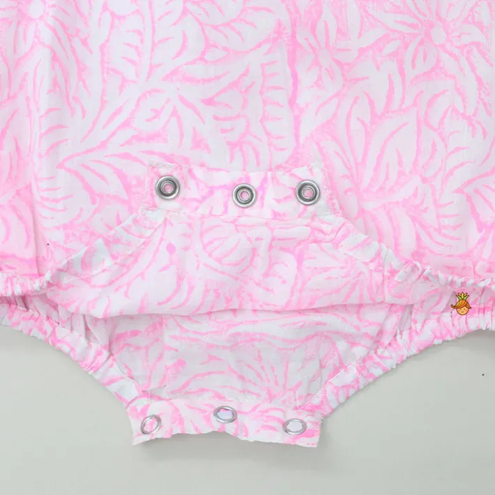 Online Floral Printed Taffy Pink Bodysuit BOY Baby Essentials | Bodysuits