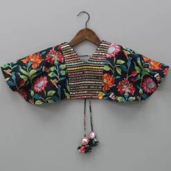 Best Floral Printed Top And Palazzo With Attached Potli Ethnic Wear | Palazzos & Shararas