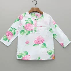 Sale Floral Printed Top And Pyjama Sleepwear