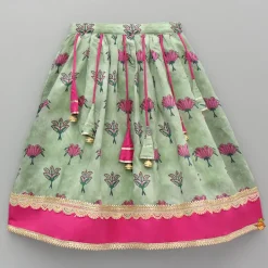 Best Floral Printed Top With Lehenga And Dupatta Ethnic Wear | Lehengas & Ghagras