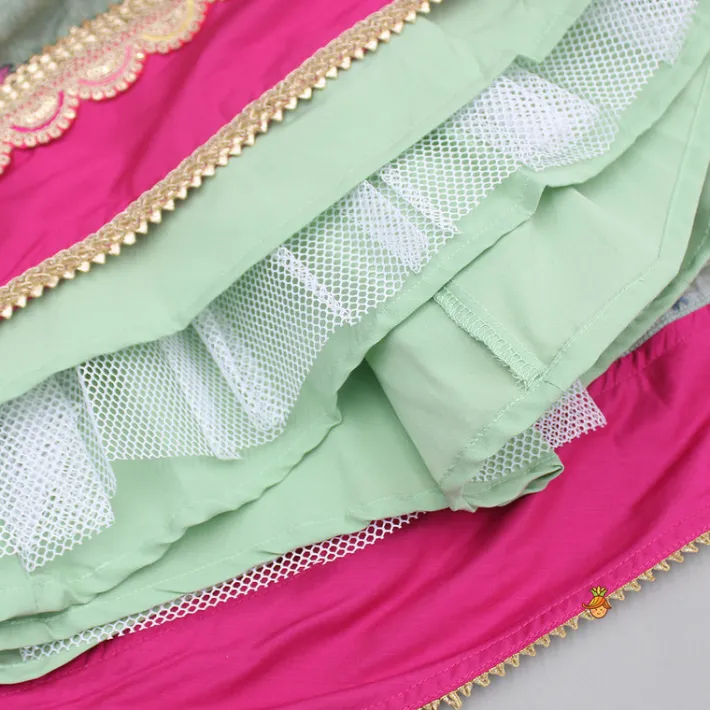 Best Floral Printed Top With Lehenga And Dupatta Ethnic Wear | Lehengas & Ghagras