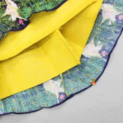 Hot Floral Sequined Yellow Top And Cow Tassels Enhanced Pleated Lehenga With Dupatta Ethnic Wear | Lehengas & Ghagras