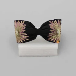 Sale Floral Sequin-Embroidered Black Hair Band Hair Accessories | Hair Bands