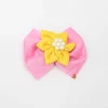 Best Flower Adorned Pink And Yellow Two Tone Hair Clip Hair Accessories | Hair Clips
