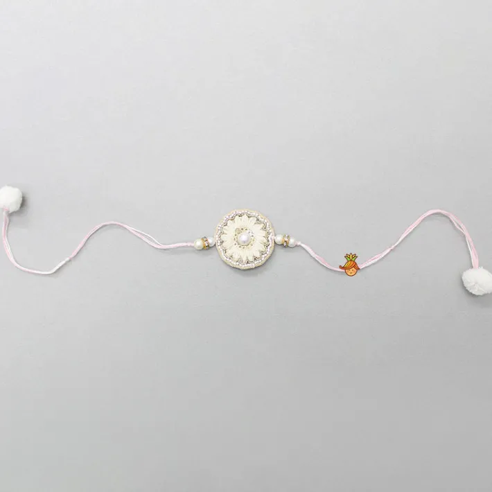 Fashion Flower Design Hand Embroidered Rakhi BOY Rakhis | Rakhis