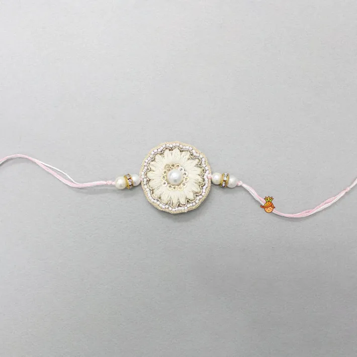 Fashion Flower Design Hand Embroidered Rakhi BOY Rakhis | Rakhis
