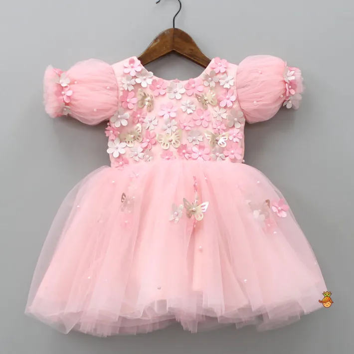 Outlet Flower Enhanced Butterfly Wings Dress With Head Band Dresses & Sets | Dresses