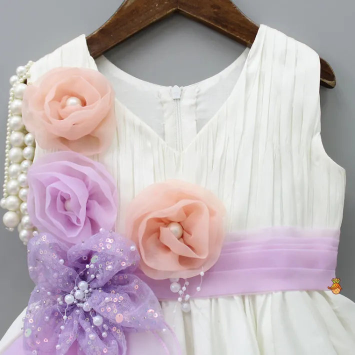 Clearance Flower Enhanced Flared Gown Dresses & Sets | Gowns