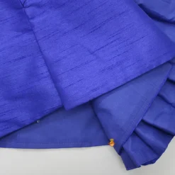 Discount Flowers Embellished Pleated Asymmetric Blue Sherwani And Churidar BOY Indian Ethnic Wear | Sherwani Sets