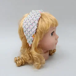 Best French Crepe Dual Tone Checks Embroidered Hair Band Hair Accessories | Hair Bands