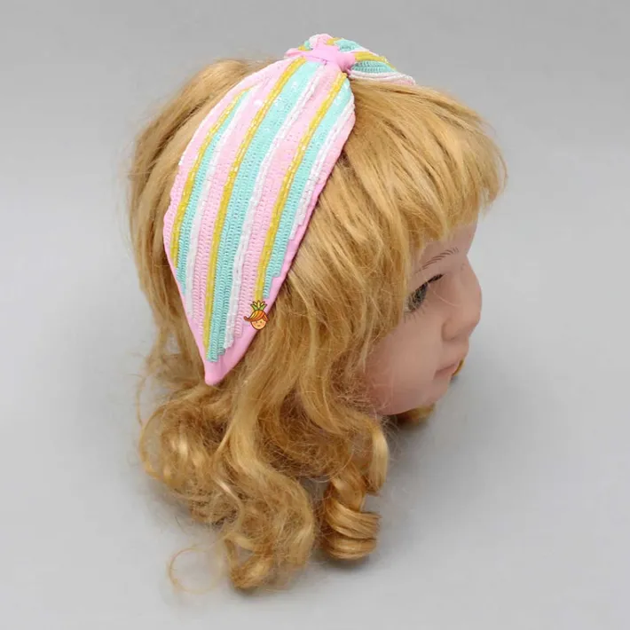 Fashion French Crepe Multicolour Sequined Fancy Hair Band Hair Accessories | Hair Bands