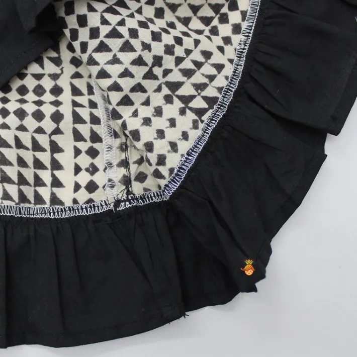 Outlet Frilly Shapes Printed Angarkha Dress Twinning Sets | Dresses & Sets
