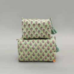 Online Fringe-Detailed Pouch Bags - Set Of 2 Bags