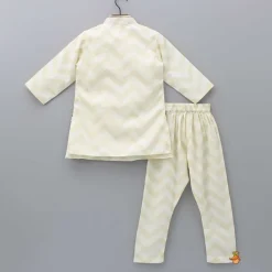 Sale Front Open Cotton Kurta With Jacket And Churidar BOY Indian Ethnic Wear | Ethnic Sets
