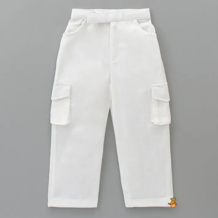 Online Front Open Shirt And Cargo Style Pant BOY Sets