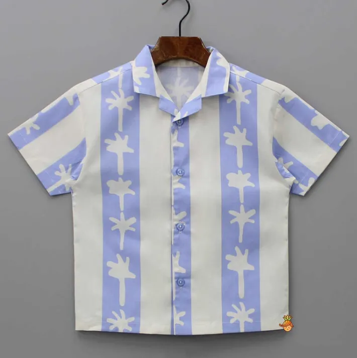 Best Front Open Shirt And Dual Pockets Detail Shorts BOY Sets