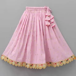 Online Front Open V Neck Pink Top And Lehenga Twinning Sets | Ethnic Wear