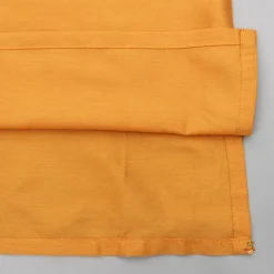 Fashion Front Placket Orange Kurta With Cotton Silk Multicolour Brocade Jacket And Pyjama BOY Indian Ethnic Wear | Ethnic Sets