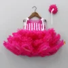 Best Glamorous Pink Layered Frilled Dress With Hair Clip Dresses & Sets | Dresses