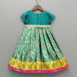 New Gorgeous Brocade Anarkali And Yellow Dupatta Ethnic Wear | Sarees & Anarkalis