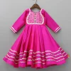 Clearance Gorgeous Gota Lace Work Pink Anarkali Ethnic Wear | Sarees & Anarkalis
