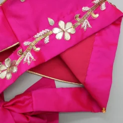 Outlet Gota Lace Enhanced Pink Top And Lehenga With Net Dupatta Ethnic Wear | Lehengas & Ghagras