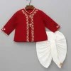 Discount Gota Lacework Detail Red Kurta And Dhoti BOY Indian Ethnic Wear | Ethnic Sets