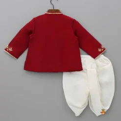 Discount Gota Lacework Detail Red Kurta And Dhoti BOY Indian Ethnic Wear | Ethnic Sets
