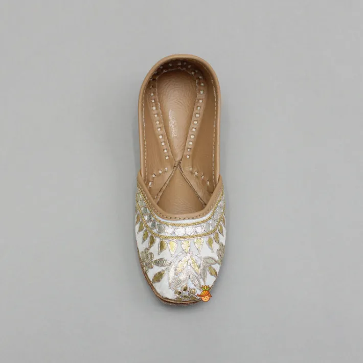 Hot Gota Work Embroidered Jutti Shoes