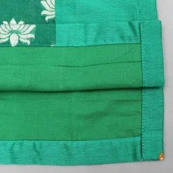 Clearance Green Chanderi Kurta With Attached Flap And Pyjama BOY Indian Ethnic Wear | Ethnic Sets