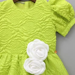 Hot Green Embossed Dress Dresses & Sets | Dresses